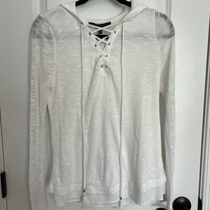 WHBM Lace Up Shirt